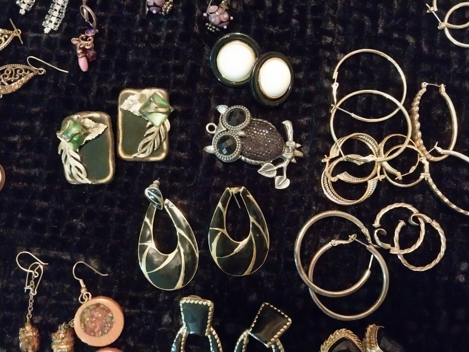 vtg EARRINGS LOT BUNDLE Jewelry Necklaces Broach Bracelet Estate OVER 185 PCS