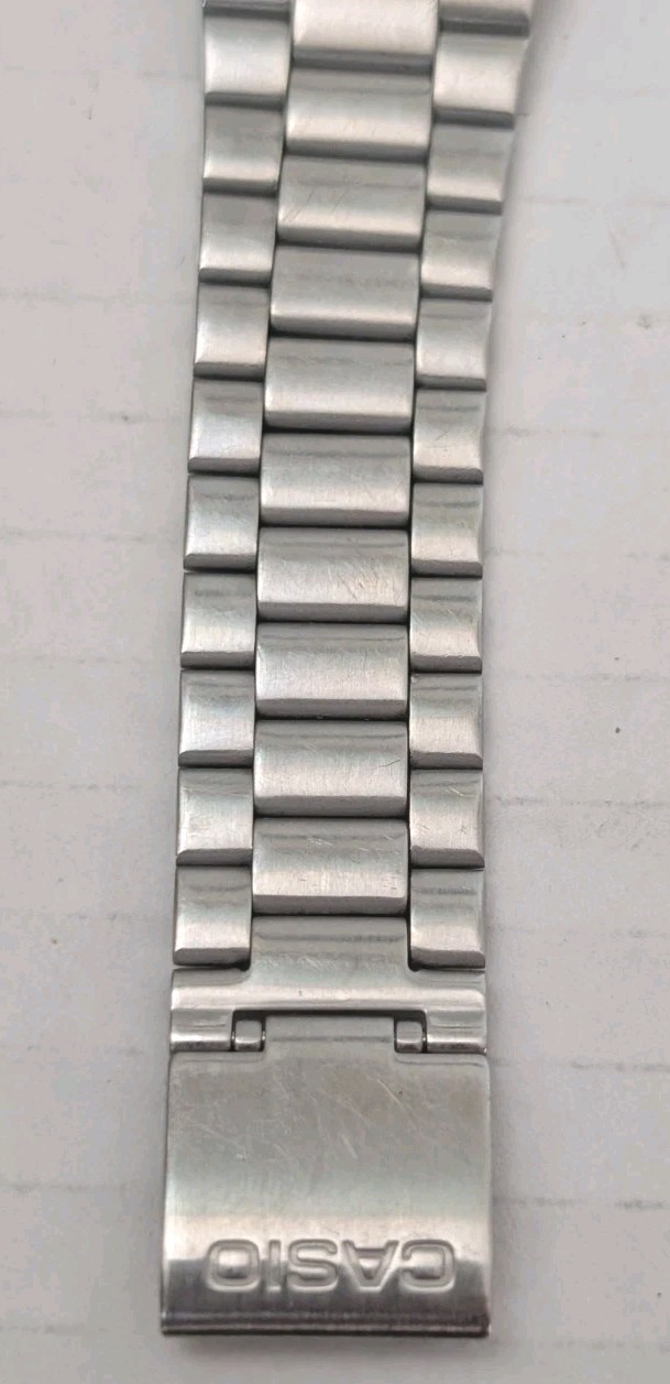 Casio 3298 A168 Illuminator Watch Mens 35mm Silver Tone Digital Alarm Chrono