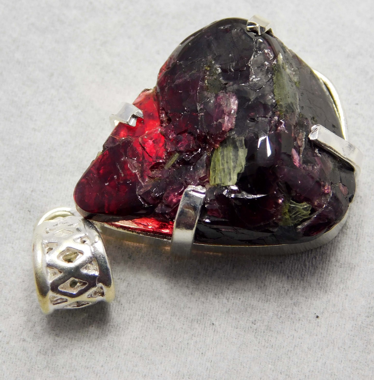 81.70 Ct Certified Natural PAINITE 925 Solid Silver Pendant Gemstone