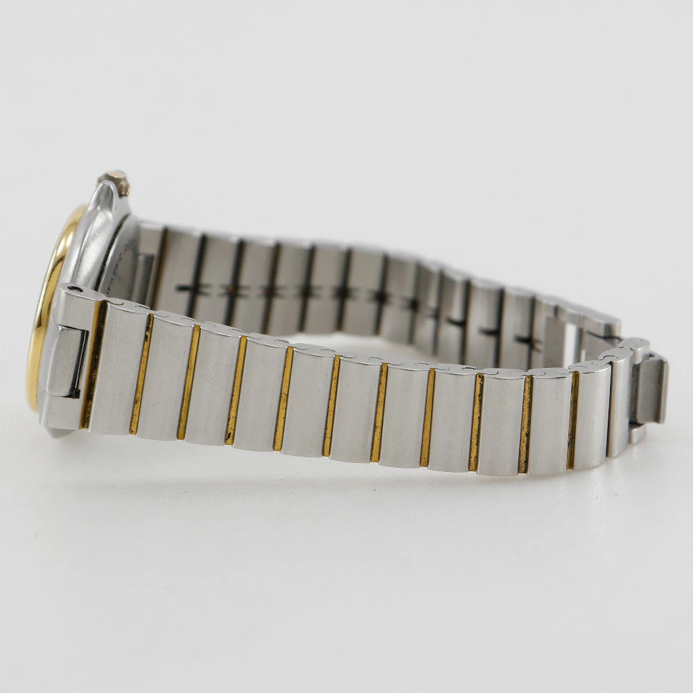 Used Dunhill Millennium Watch Stainless Steel Gold Plated Quartz Analog Gold Dia
