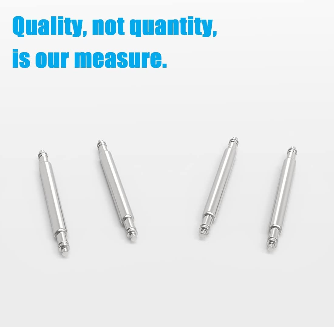 Watch Pins, 1.8mm Thickness Heavy Duty Spring Bar, 4 Pack Stainless Steel Watch