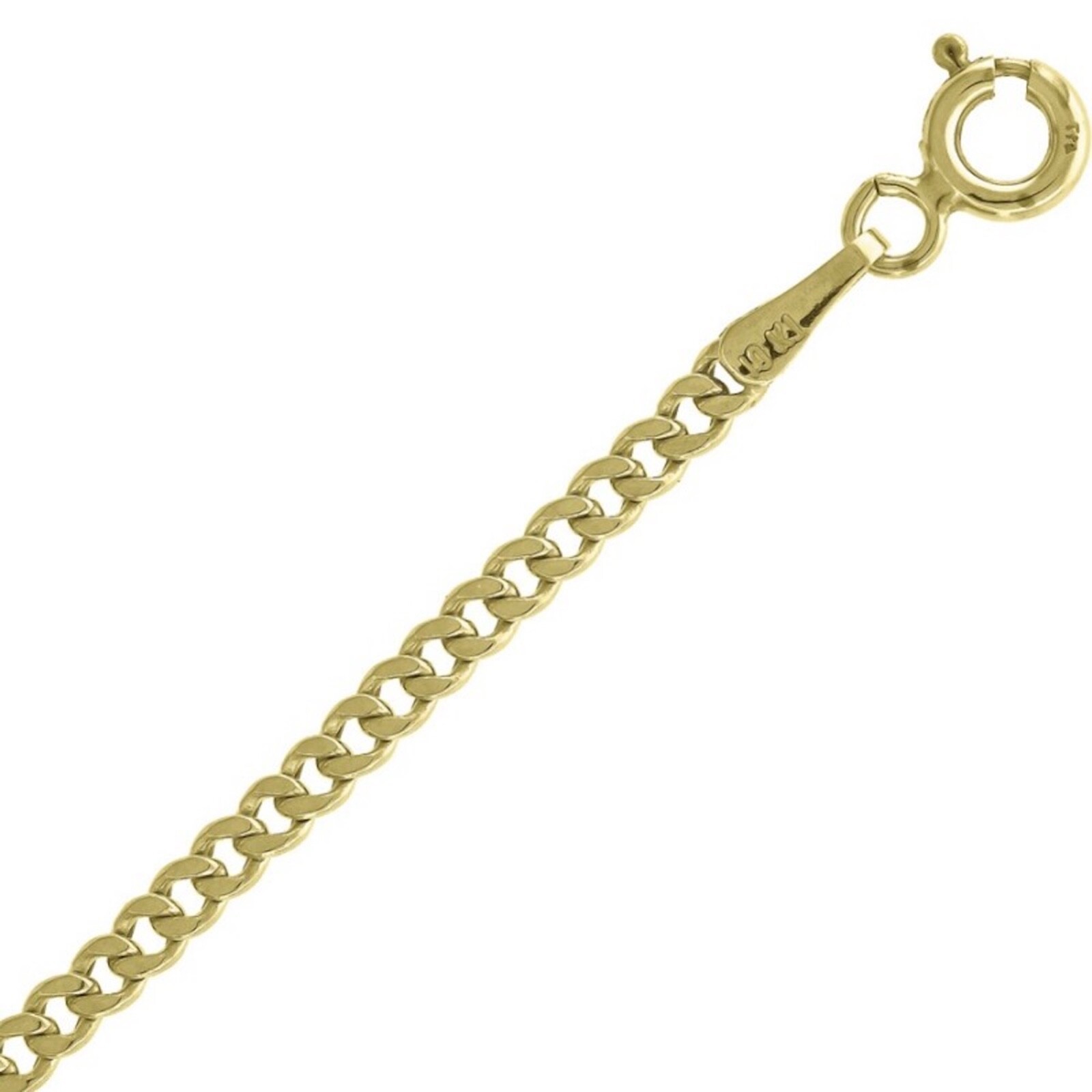 10K REAL GOLD 2.5mm Cuban Anklet Bracelet – 10K Real Gold 9 inch Anklet – GA20