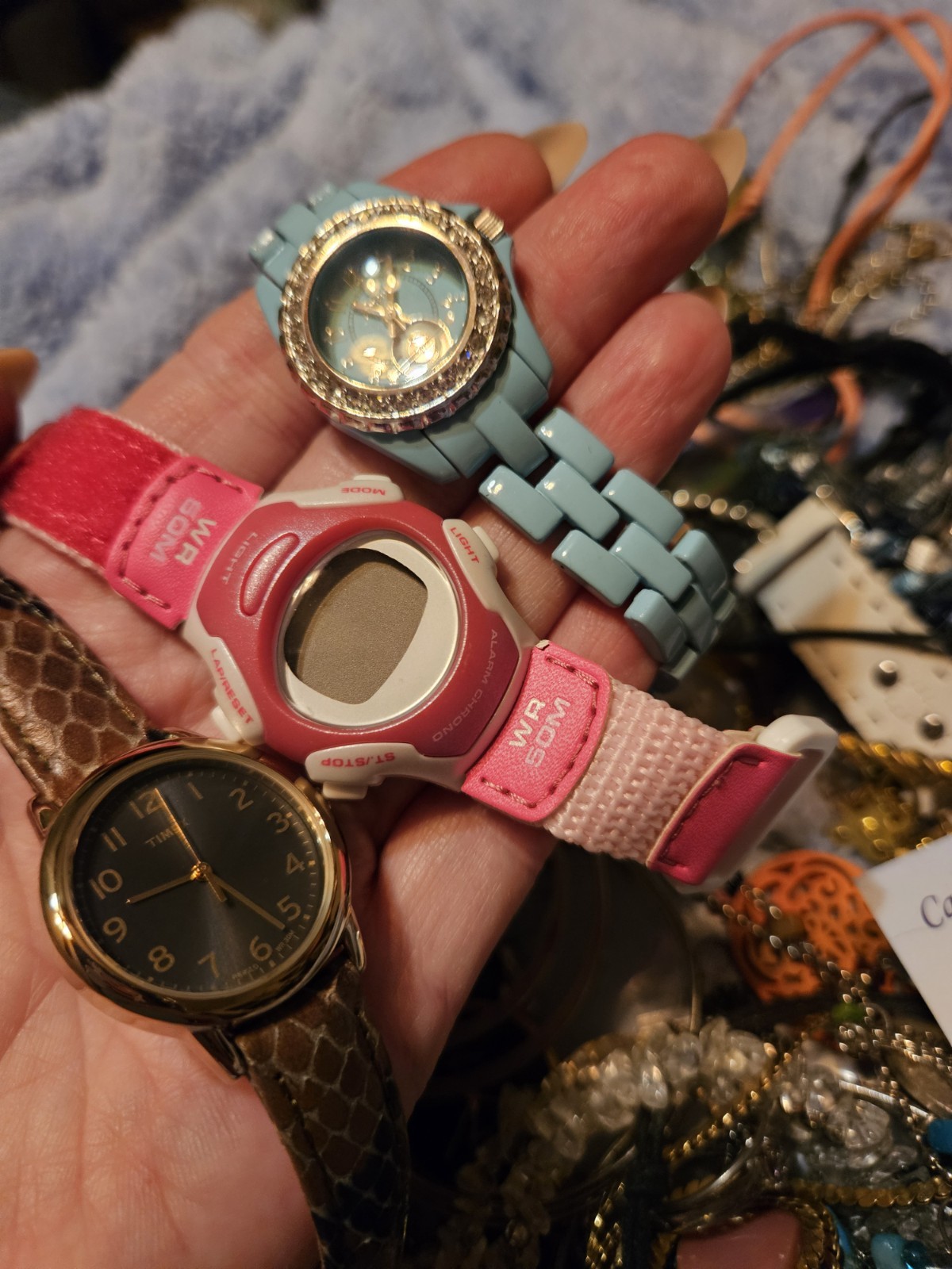 Bulk Lot Of Jewelry Sold And Shipped As Pictured. Belt Buckle! Watches Mk Offer!