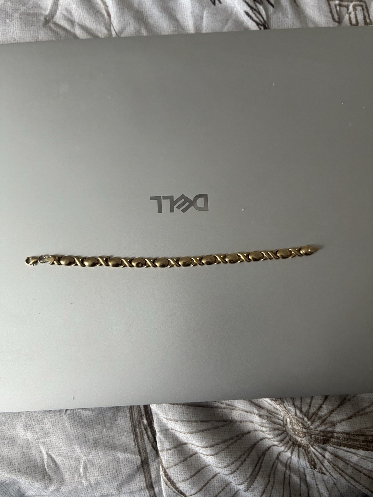 10k Gold Xoxo Vintage Bracelet 7 Inches