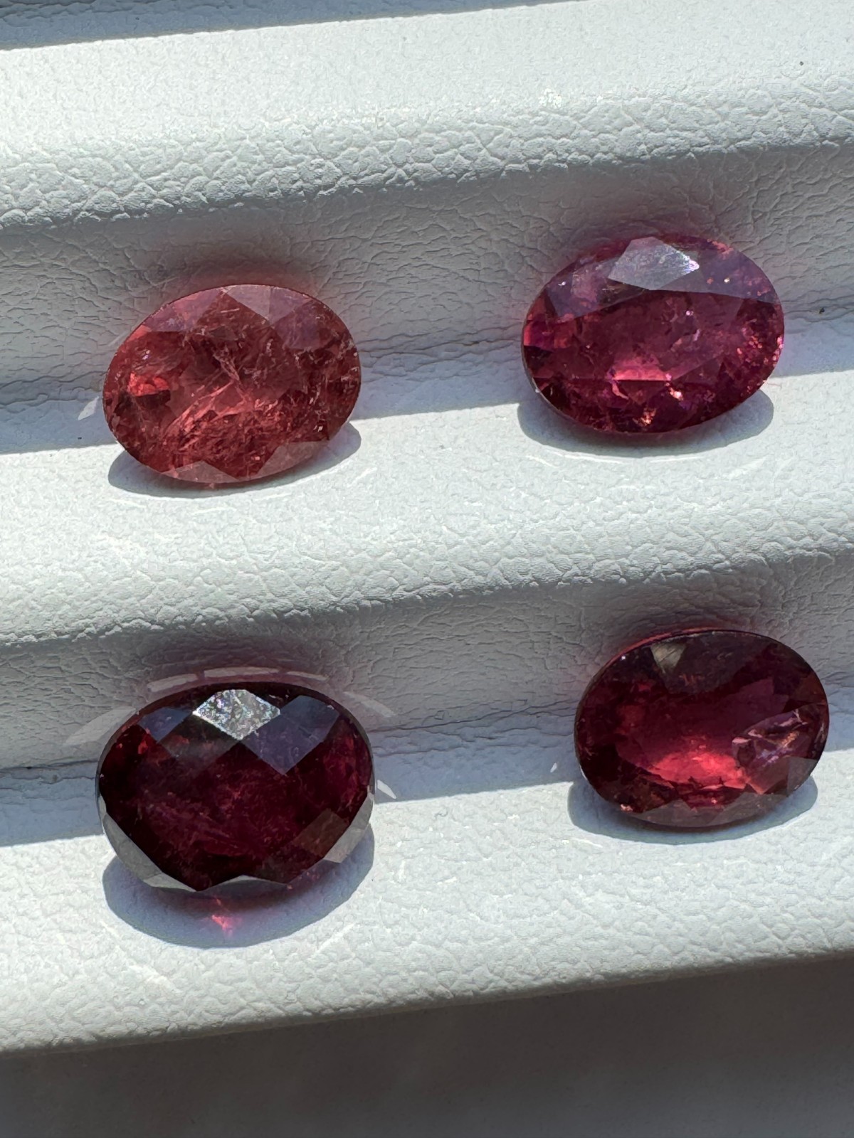 ALL RUBELLITES: PRECIOUS GEMSTONE INVESTMENT LOT #13: 4 GEMS, 6.04 TCW.