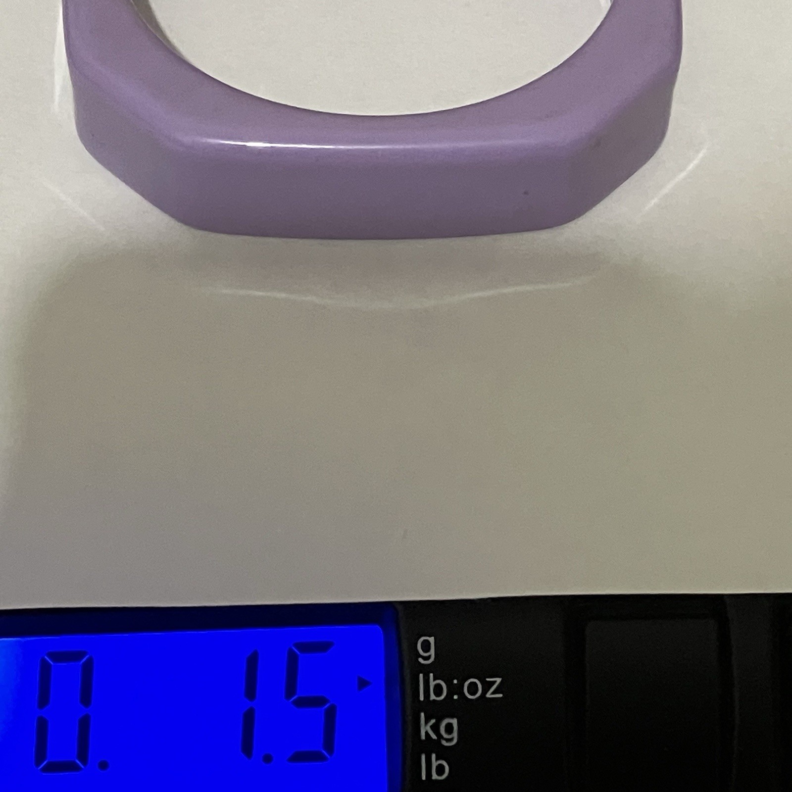 Vintage Lucite Acrylic Resin Bracelet Bangle Lavender Purple Japan Jewelry NoTAG