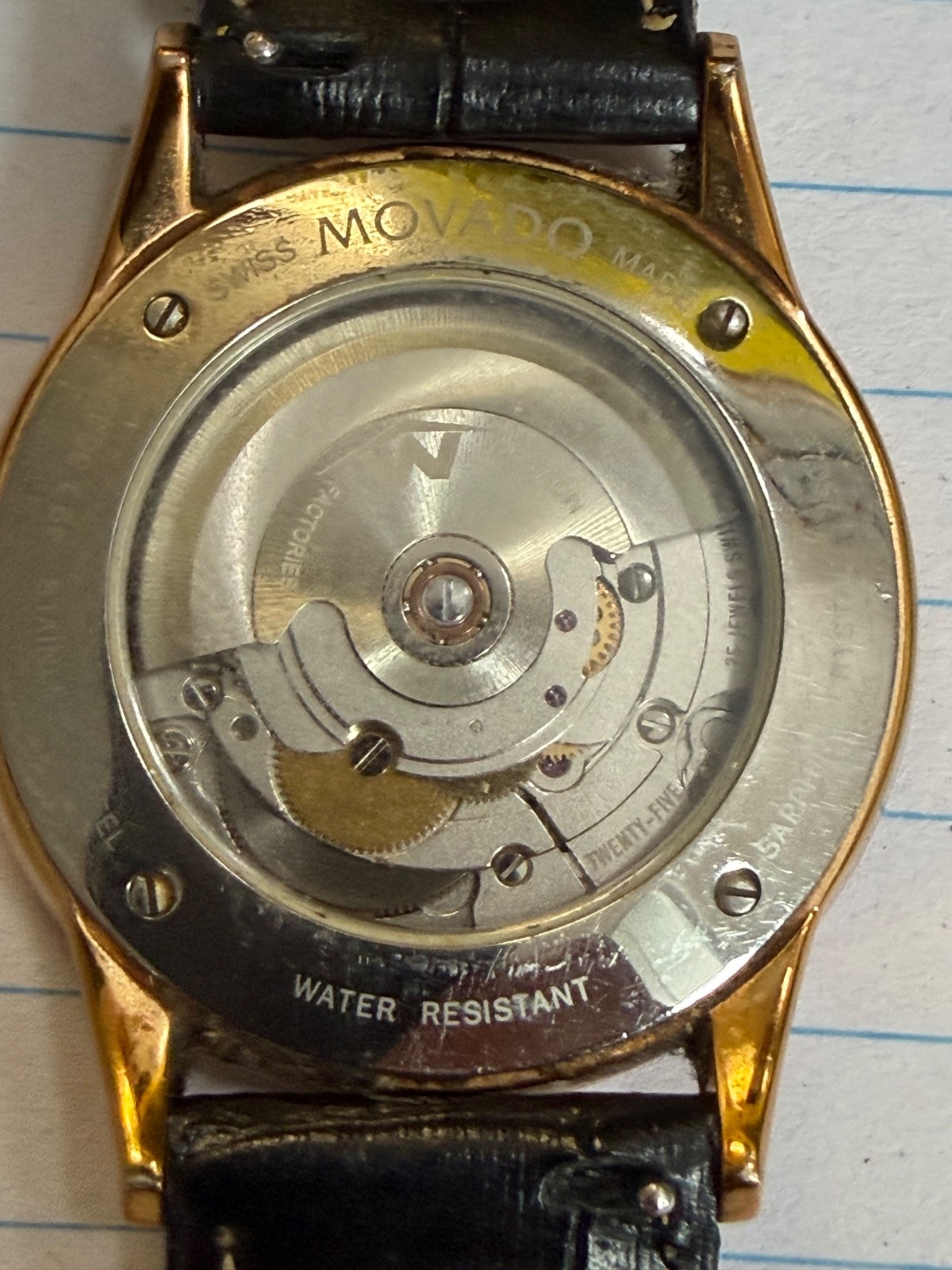 Movado 0607019 1881 39.5 mm Automatic Men’s Watch – BlackRose gold face