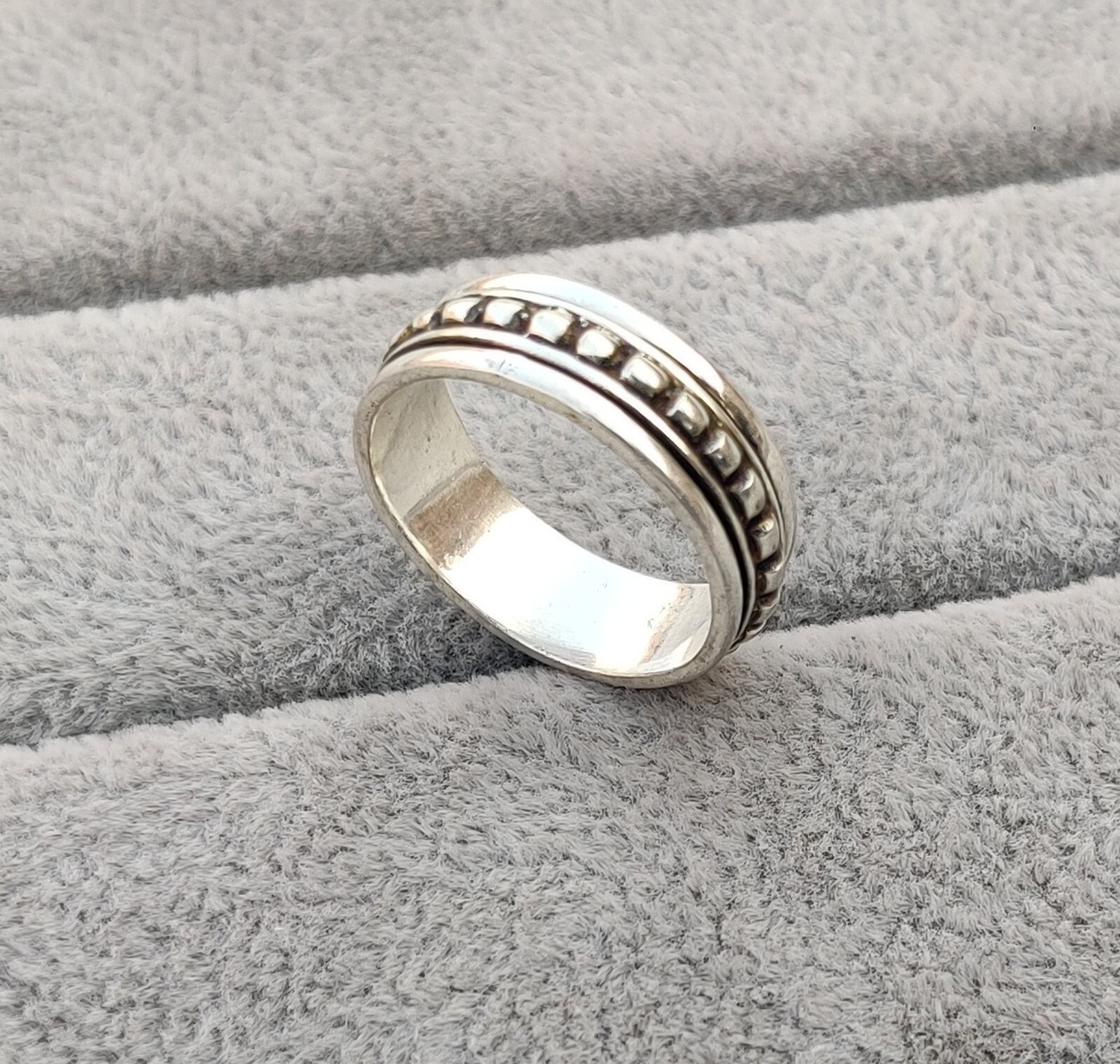 Spinner Ring, Silver Ring Band Ring Designer Ring Silver Jewelry 7.5 SIZE