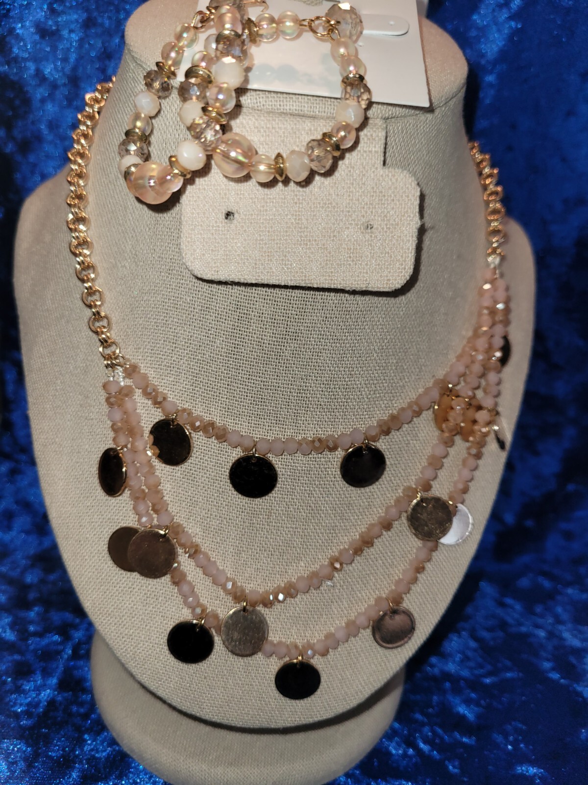Ashley Cooper Pink Set, Matching Necklace With Earrings