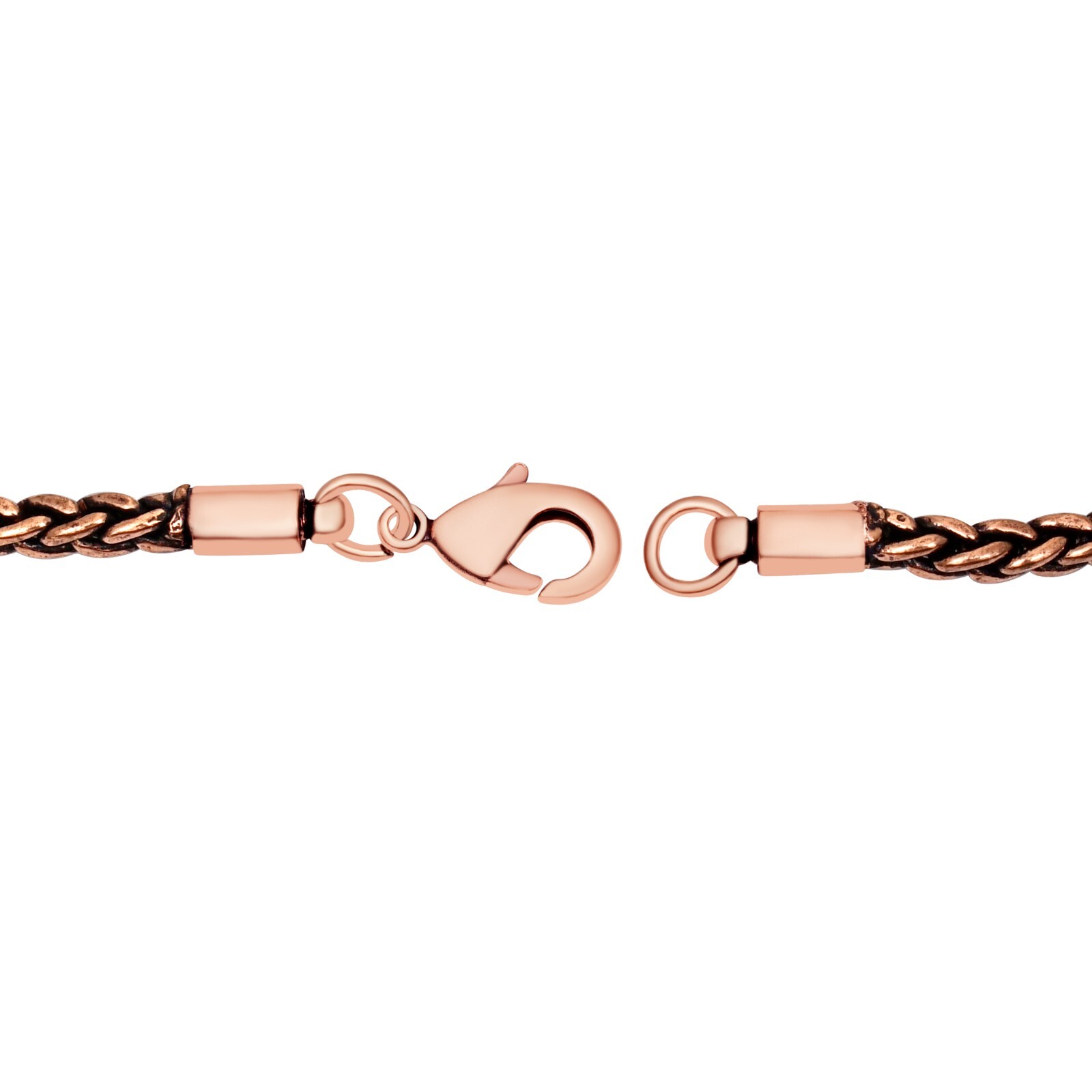Pure Copper Wheat Chain 100% Oxidized Handmade Necklace Gift For Jewelry RJ-16