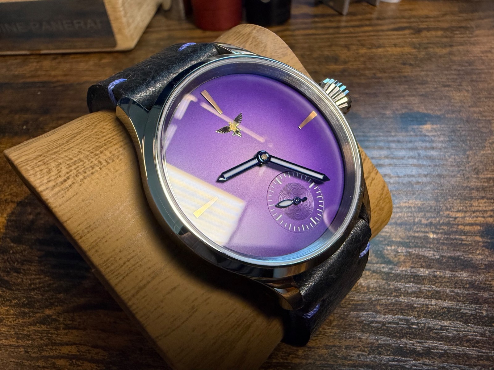 Watch Swiss eta 6498 movement Handmade Strap