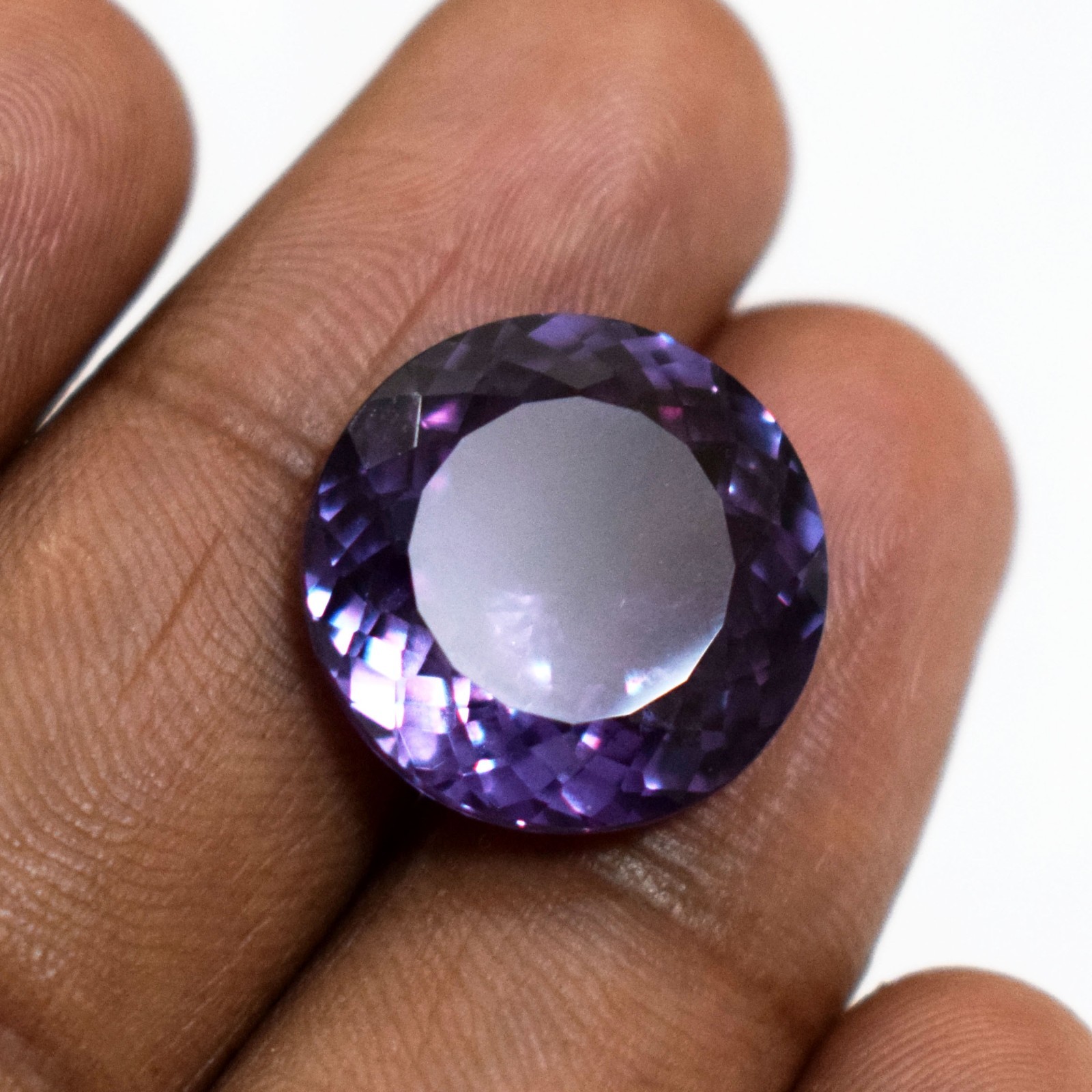 22.50 Carat Natural Alexandrite Color Change Round Cut Certified Loose Gemstone