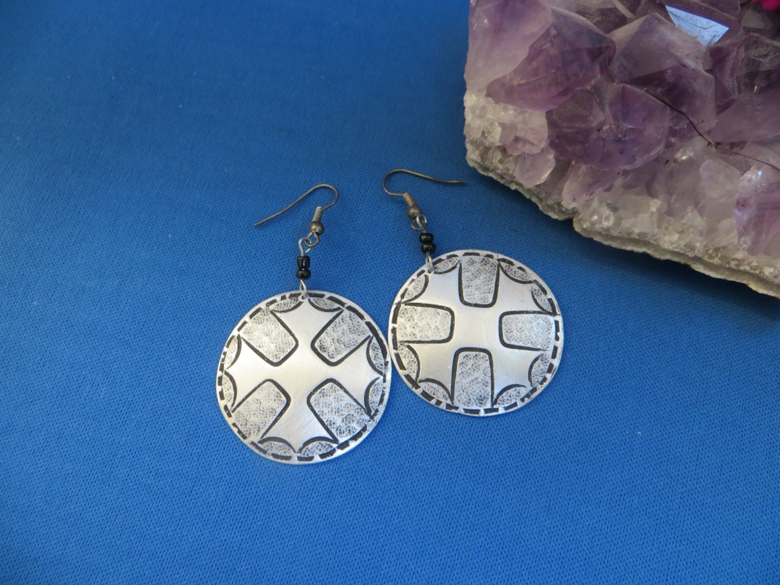 FINAL SALE…African Ethnic Jewelry EARRINGS TANZANIA RE-CYCLED ALUMINUM D