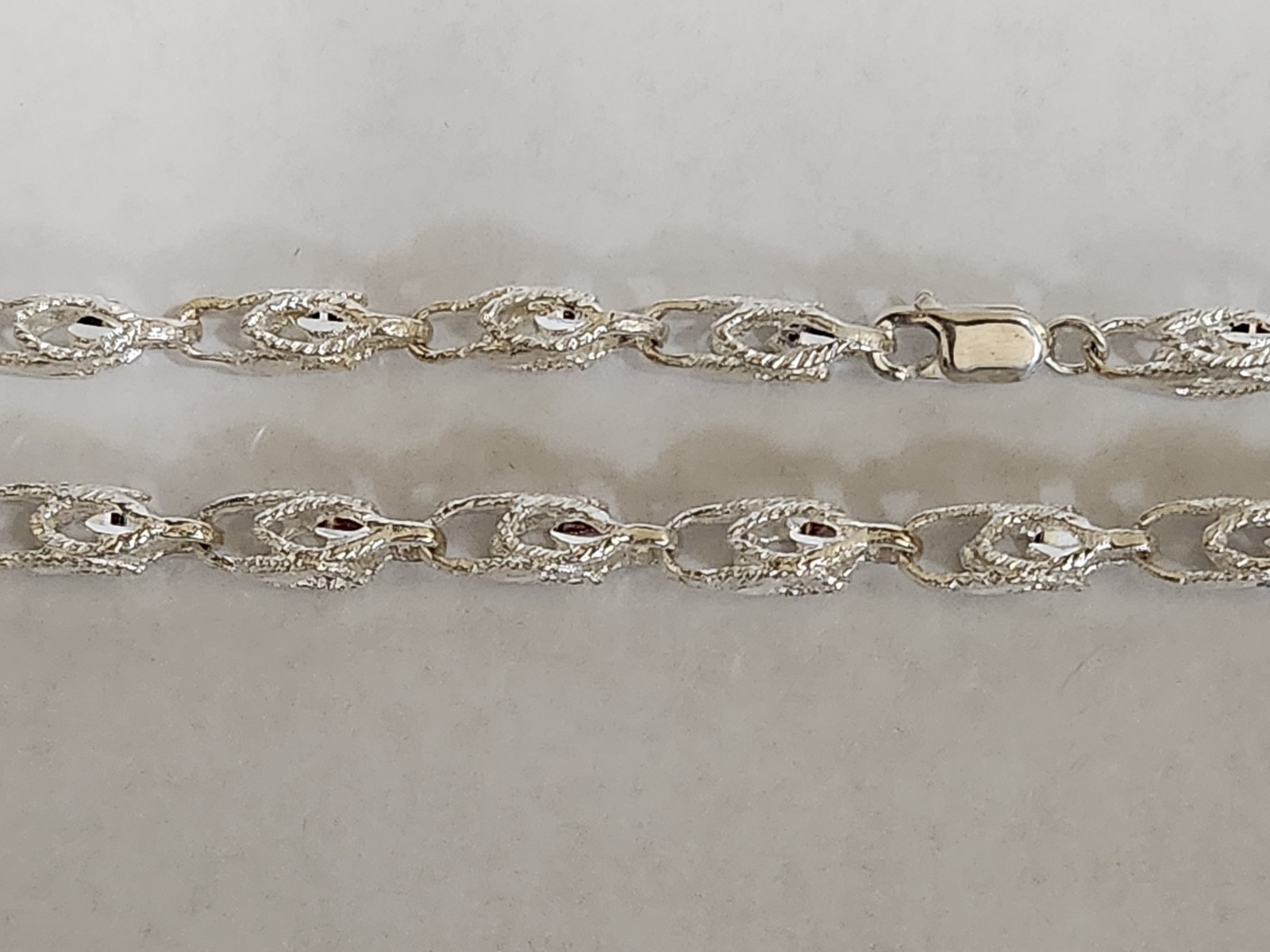 Men’s Lady’s 925 Silver Turkish Link Rope Chain Necklace 24in inch Long 5mm Wide