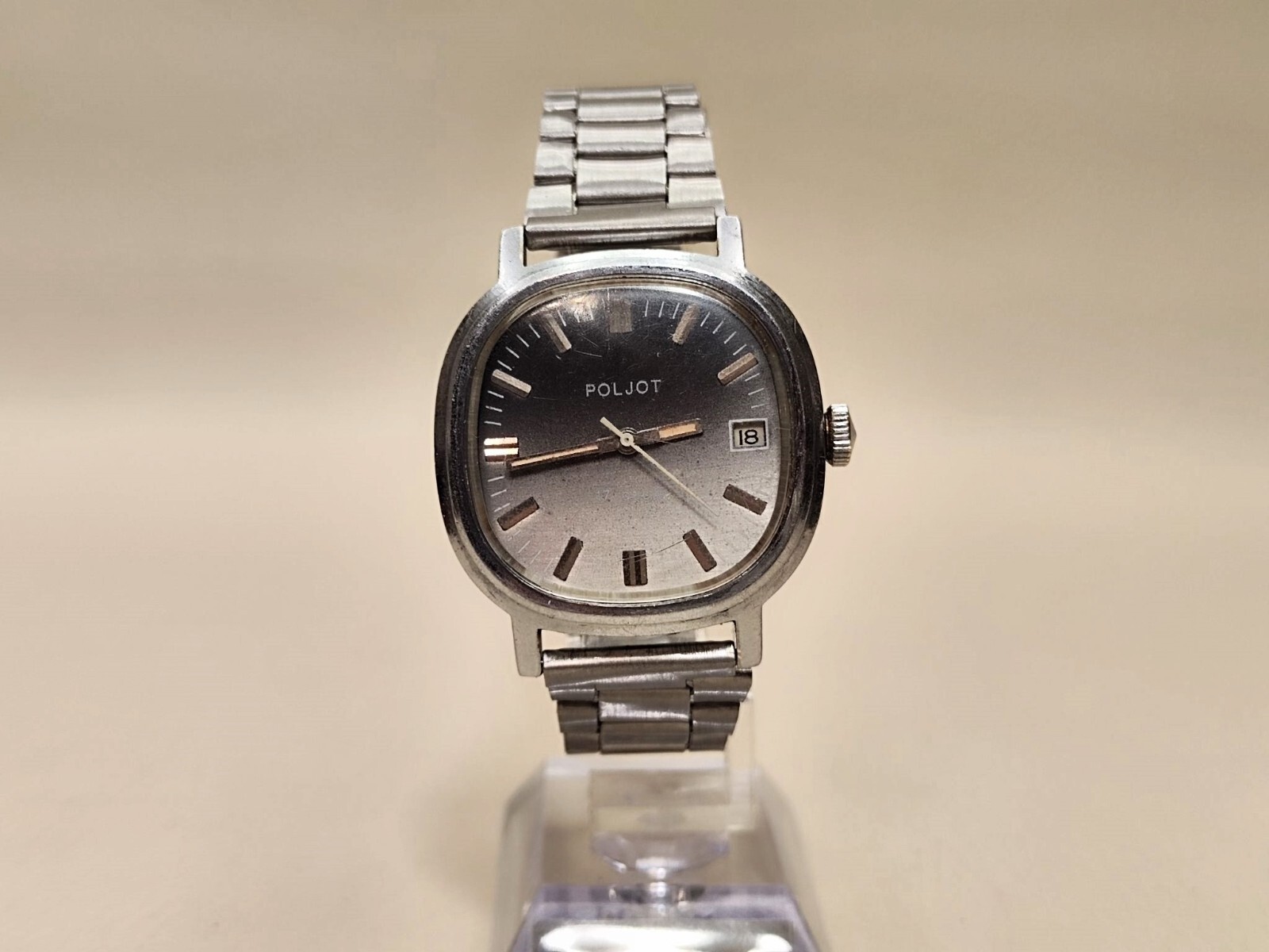 Rare Vintage Russian Wristwatch Poljot 2614.2H 17 Jewels