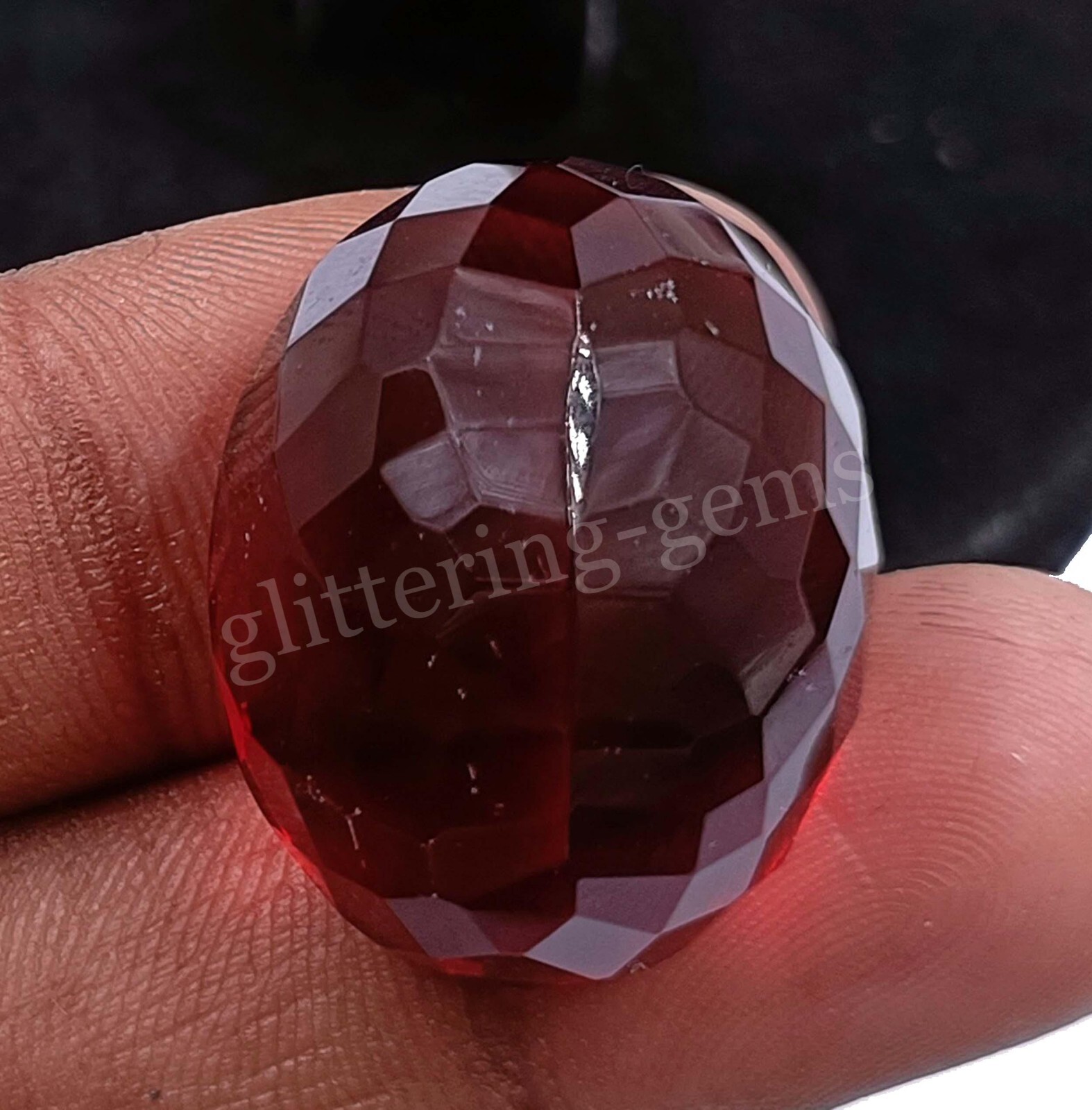 Natural Mozambique Red Ruby 63.5 Ct Certified Oval Cut Loose Gemstone 5DA
