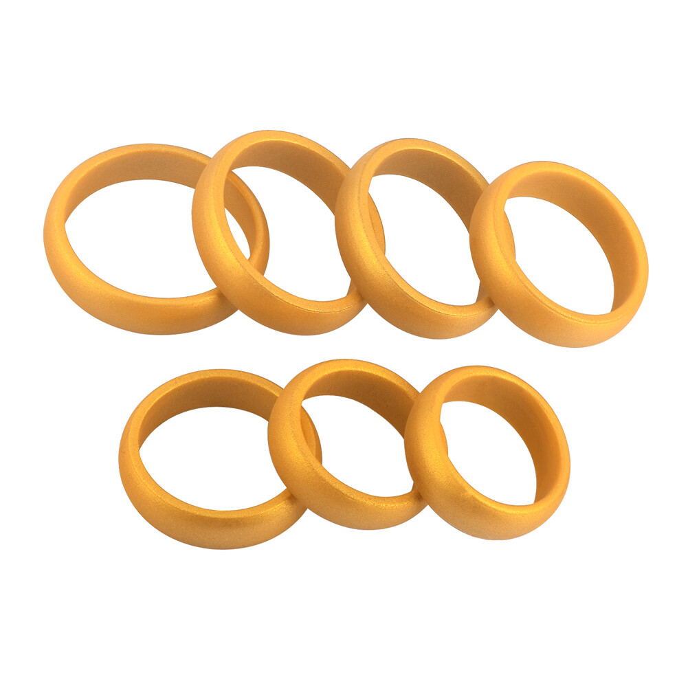 1pc 5.7mm Width Silicone Ring Flexible Rubber Wedding Finger Band for Women Men