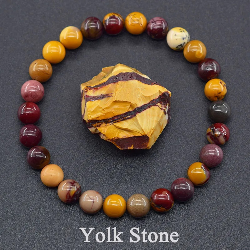Natural Moss Agate Stone Bracelet Beaded Patterned Layered Modern Women Jewelry