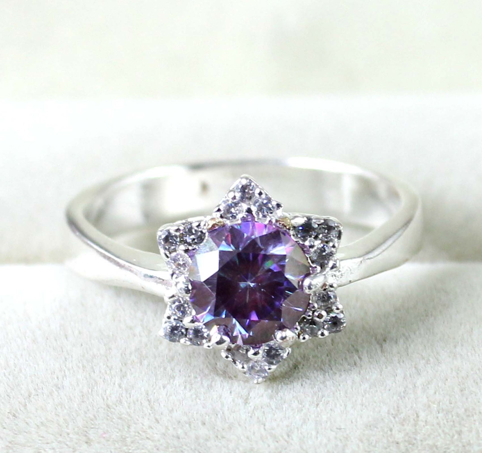 1.16 Ct Certified Purple Diamond Solitaire Round Birthday Ring Mother’s Day Deal