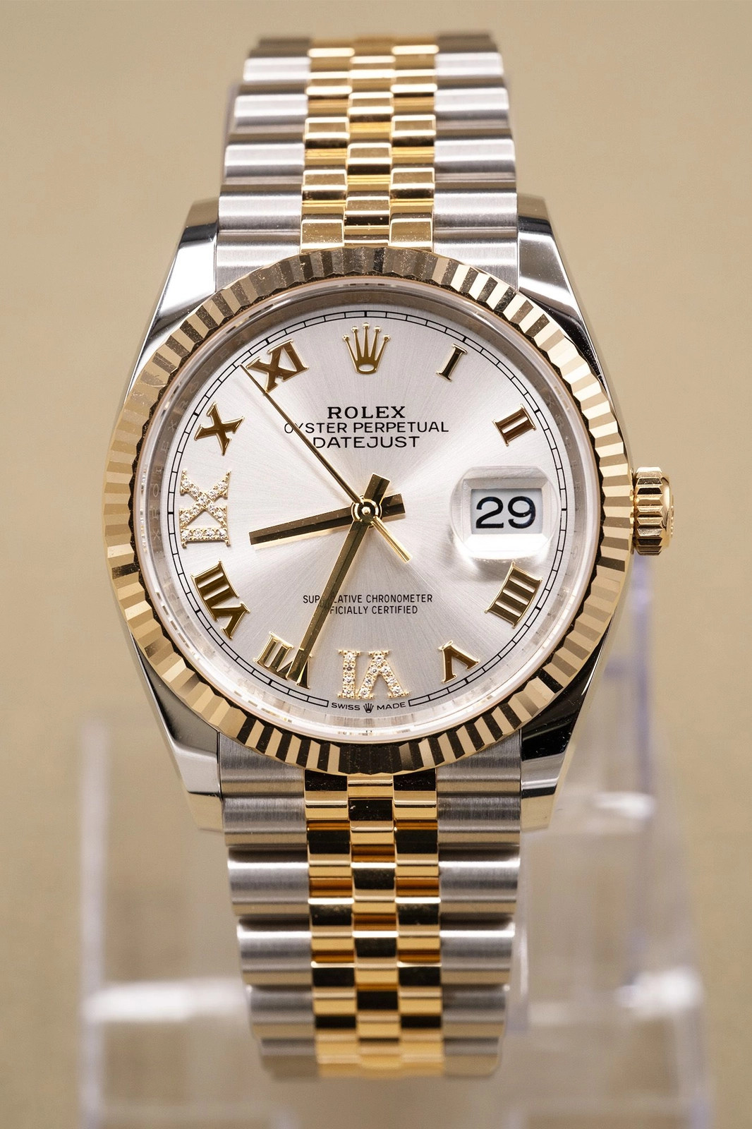 2026 Rolex Silver Roman Dial Complete 126233