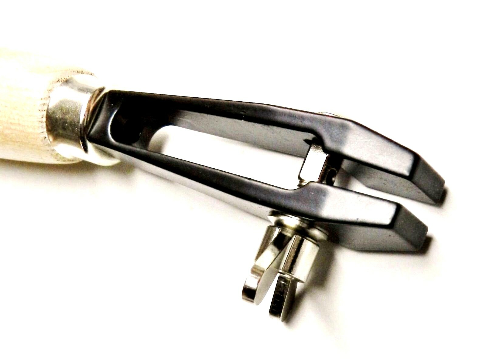 Hand Vise Holder Pin Vise Smooth Jaw Wood Handle Hard Steel Spring Back Jewelry