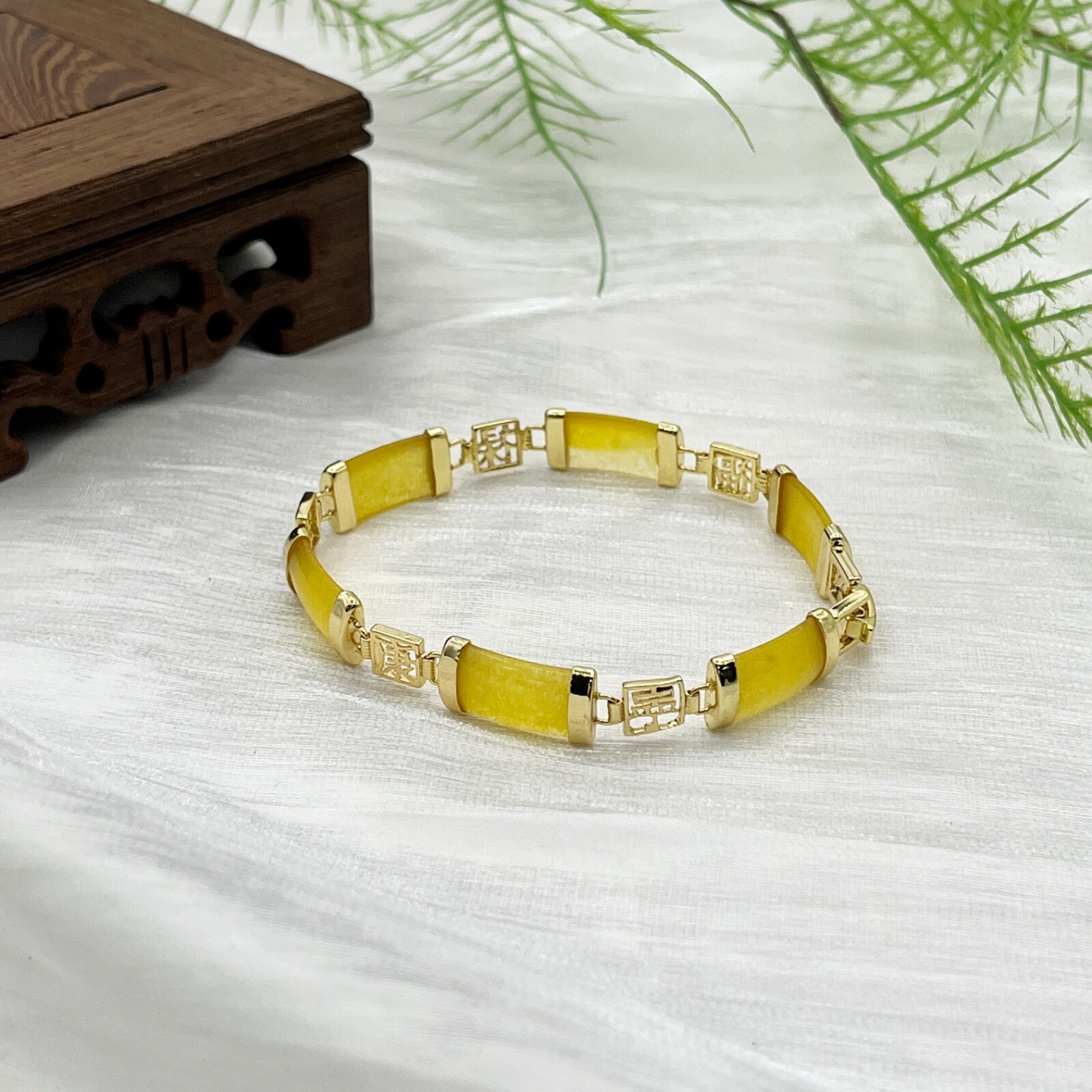 Multiple Color Jade Link Bracelet Handmade Natural Gemstone Bracelet