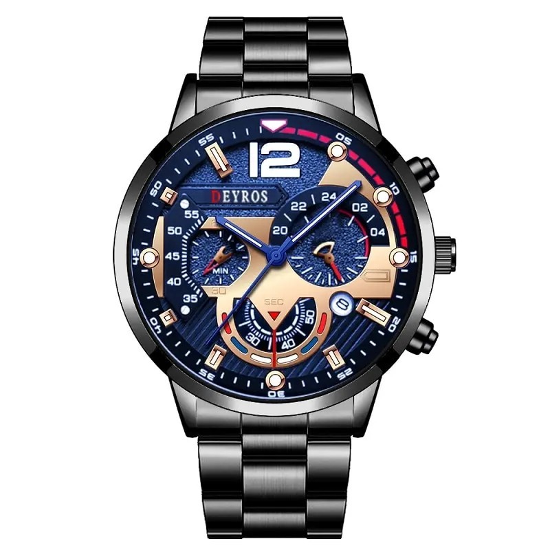 Mens Fashion Watch Quartz Wrist Watch Casual Business Luxury Accessories