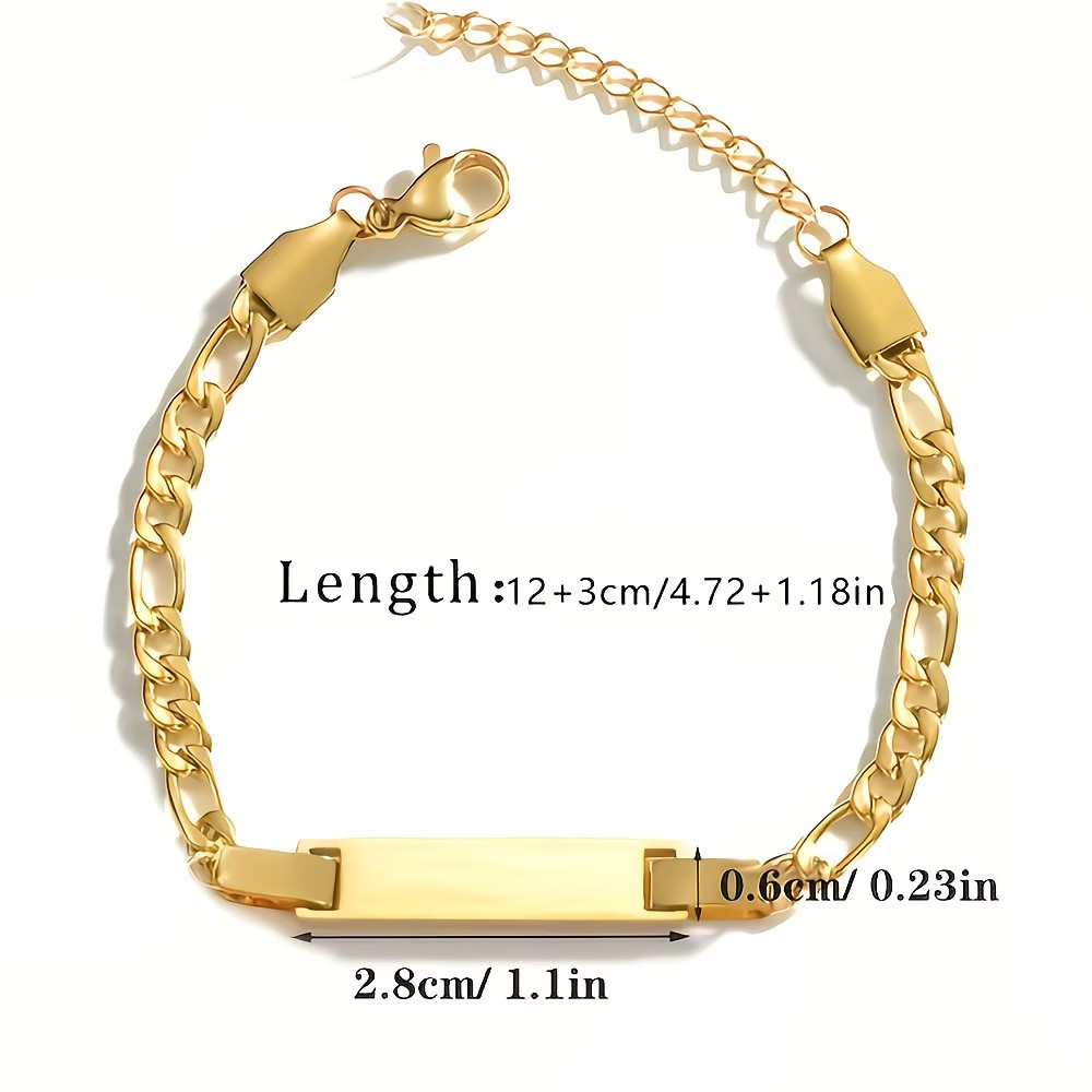 Two Stainless Steel gold baby bracelet