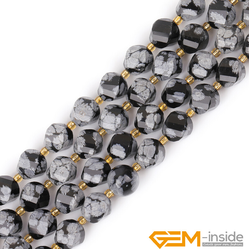 Natural Assorted Gemstone Twist Faceted Charms Loose Beads for Jewelry Making AU