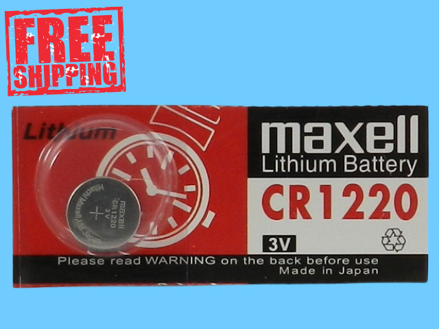MAXELL CR1220 LITHIUM 3V BATTERY – Exp. 12-32 – 1Pc