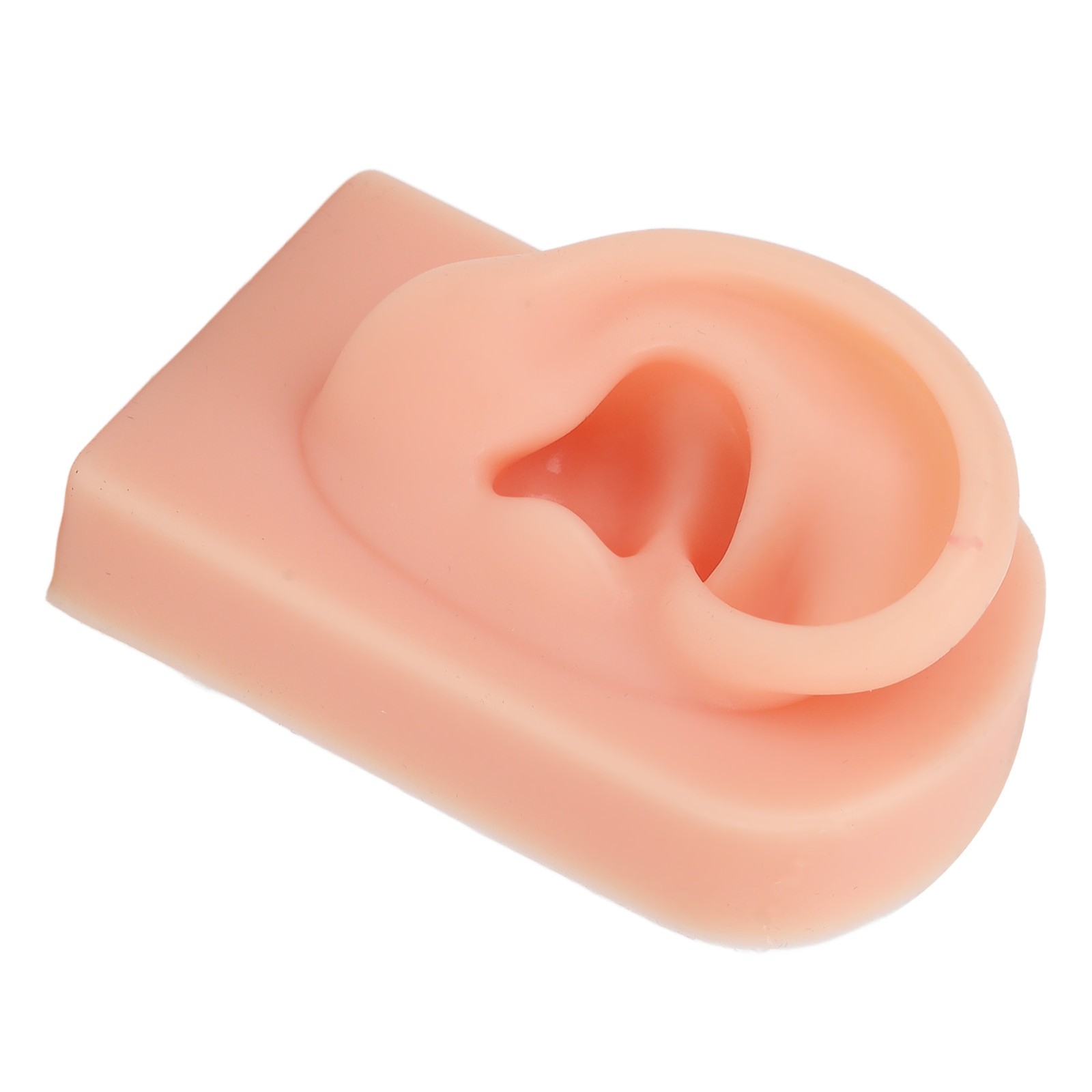 Soft Silicone Ear Model Reusable For Piercing Training (Light Complexion)