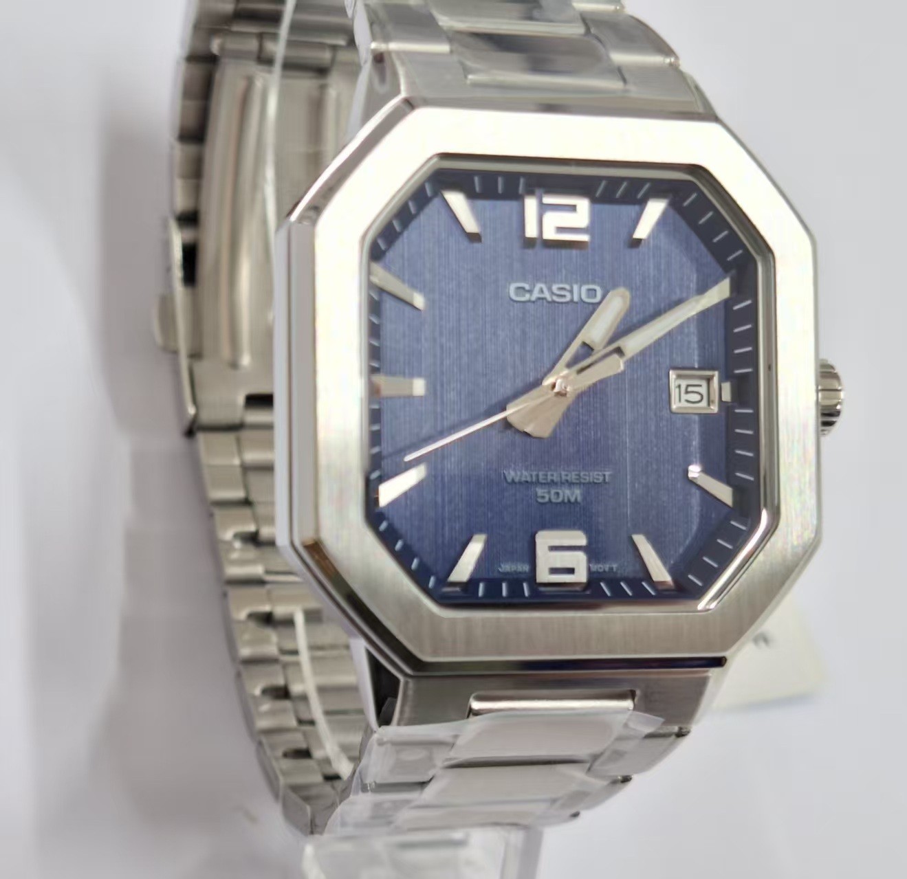 CASIO MTP‑B195 Series MTP-B195D-2A Blue Dial Analog 38 mm New Men’s Watch