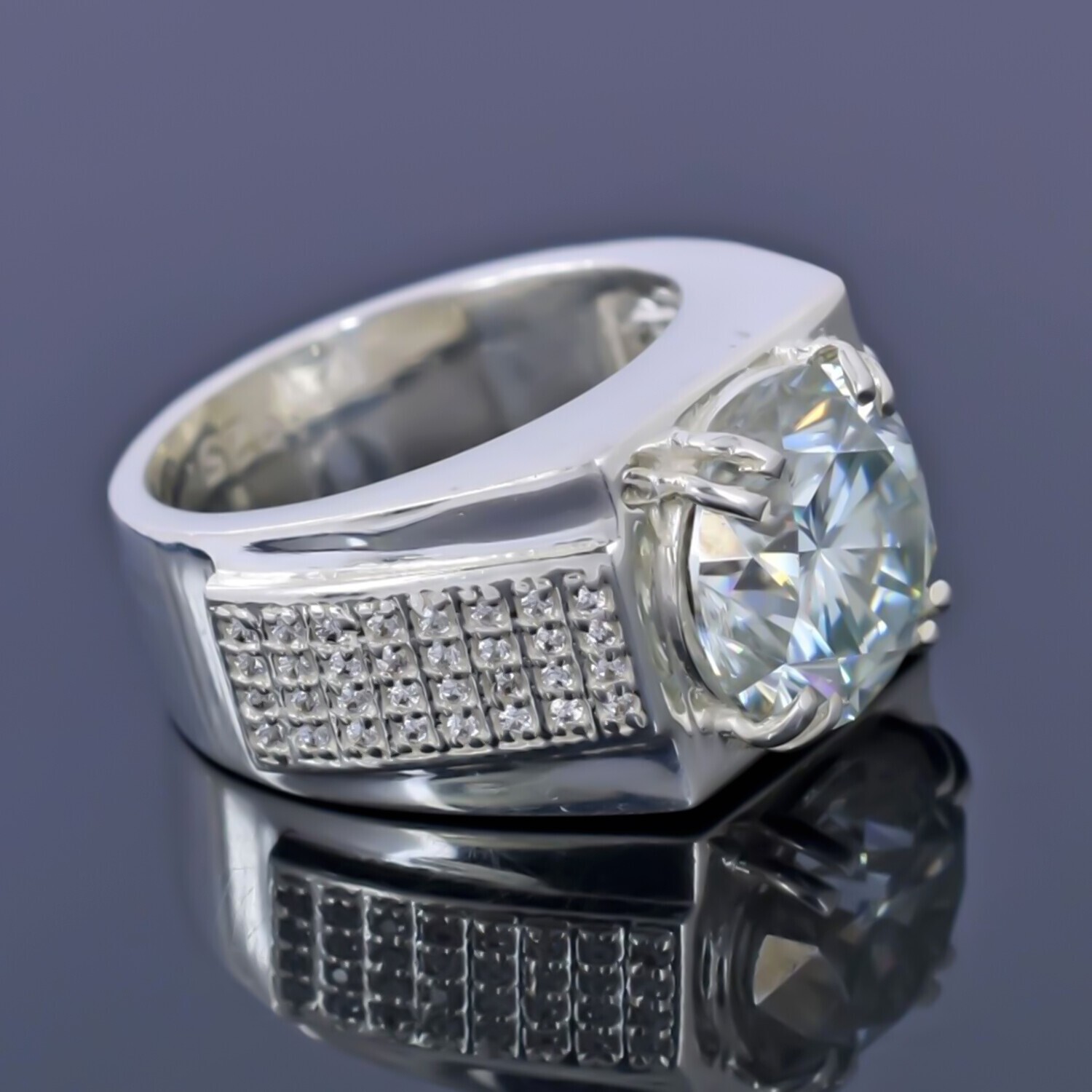 4.90 Ct Certified White Diamond Ring – Wedding Jewelry in 925 Sterling Silver