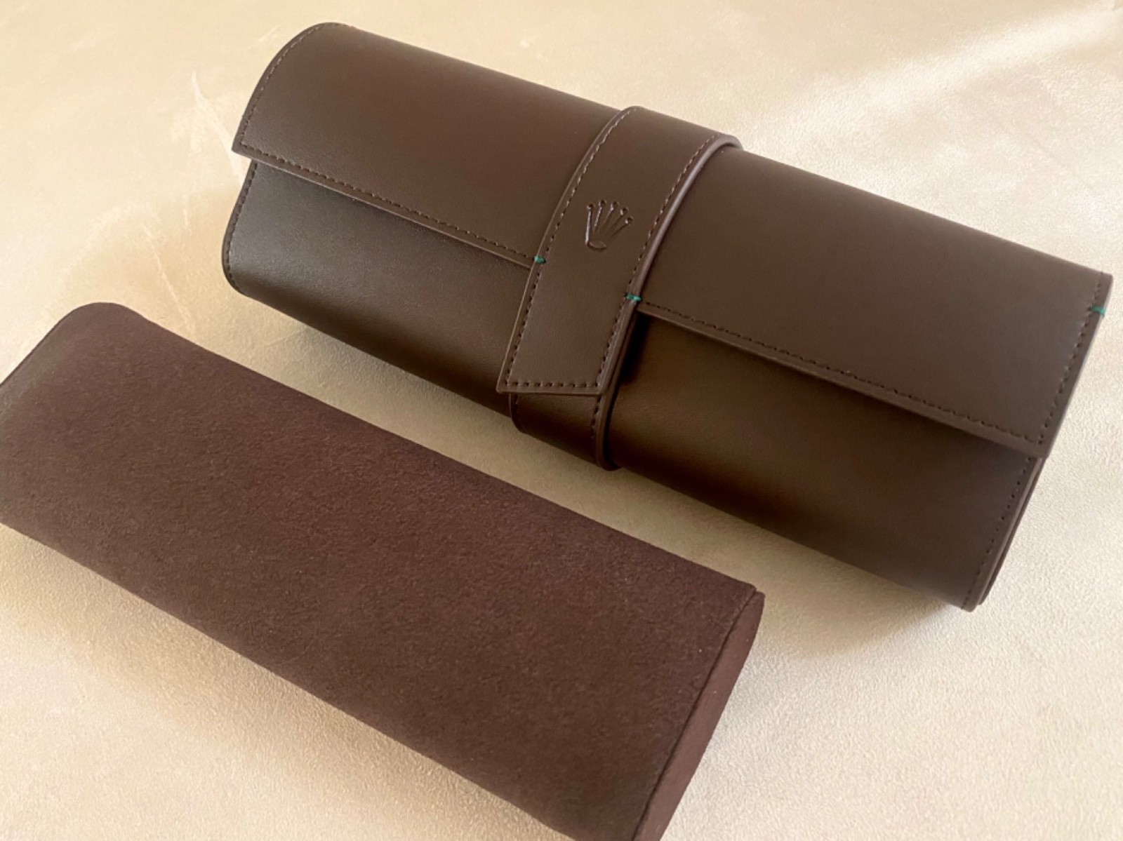 Rolex Travel Case Box Watch Holder Organizer Case Pouch Clutch 4 Watches