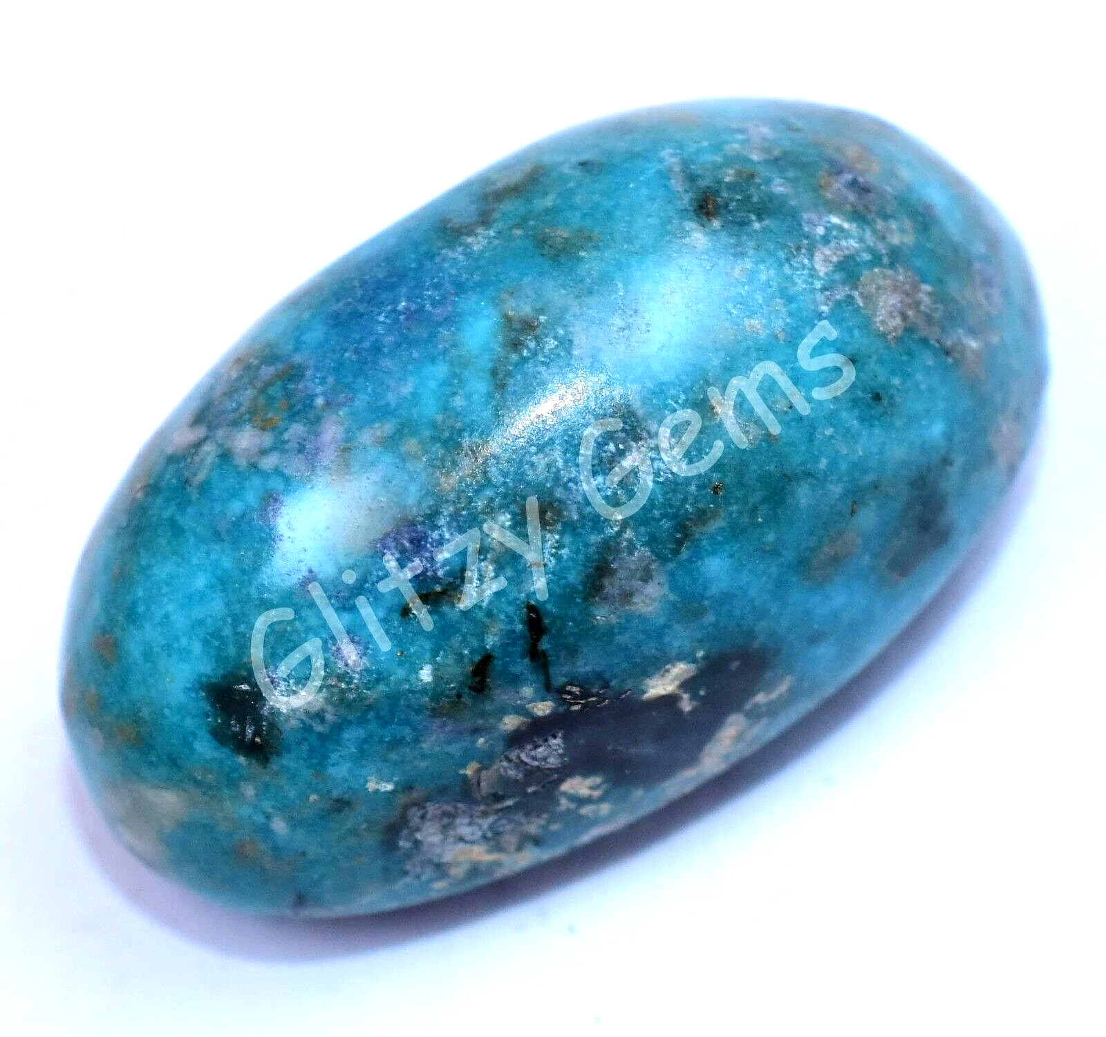 Natural Turquoise 68.65 Ct Cabochon AGL Certified Unheated Rare Loose Gemstone