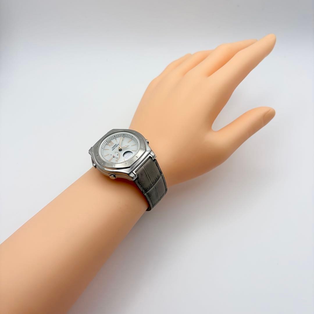Casio Wave Ceptor 5145 Tough Solar Radio Controlled Ladies Watch Leather Band