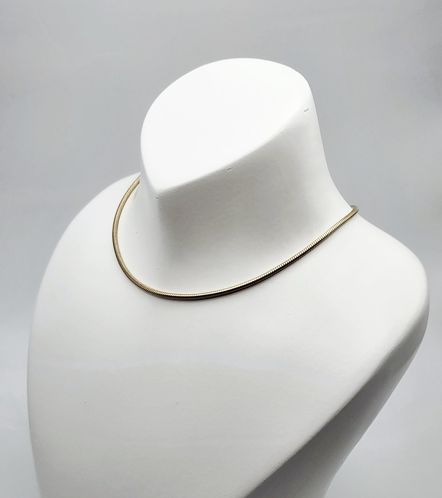 Fuzion Creations Int’l Sterling Silver Vermeil Snake Chain Necklace 22.5″