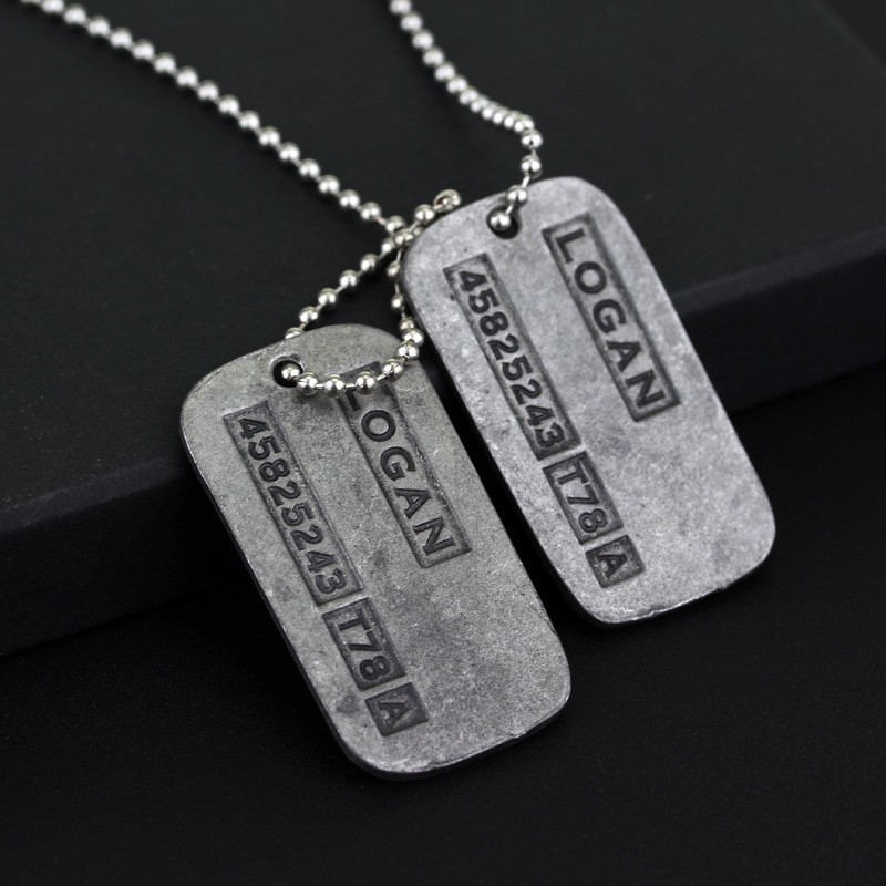 X-Men Origins Wolverines Dog Tag ID Necklace Marvel X Men Logan pendant jewelry