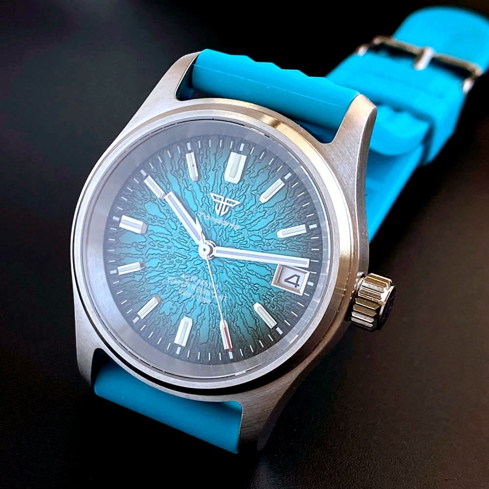 20ATM Tandorio 36mm Pilot Sapphire Glass Automatic NH35A Miyota 8215 Men Watch