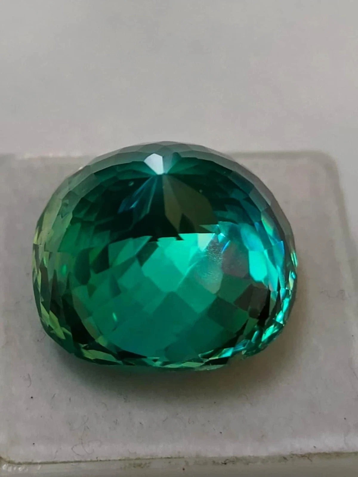 40.55 CT+ Natural Green Montana Sapphire Cushion Cut CERTIFIED Loose Gemstone