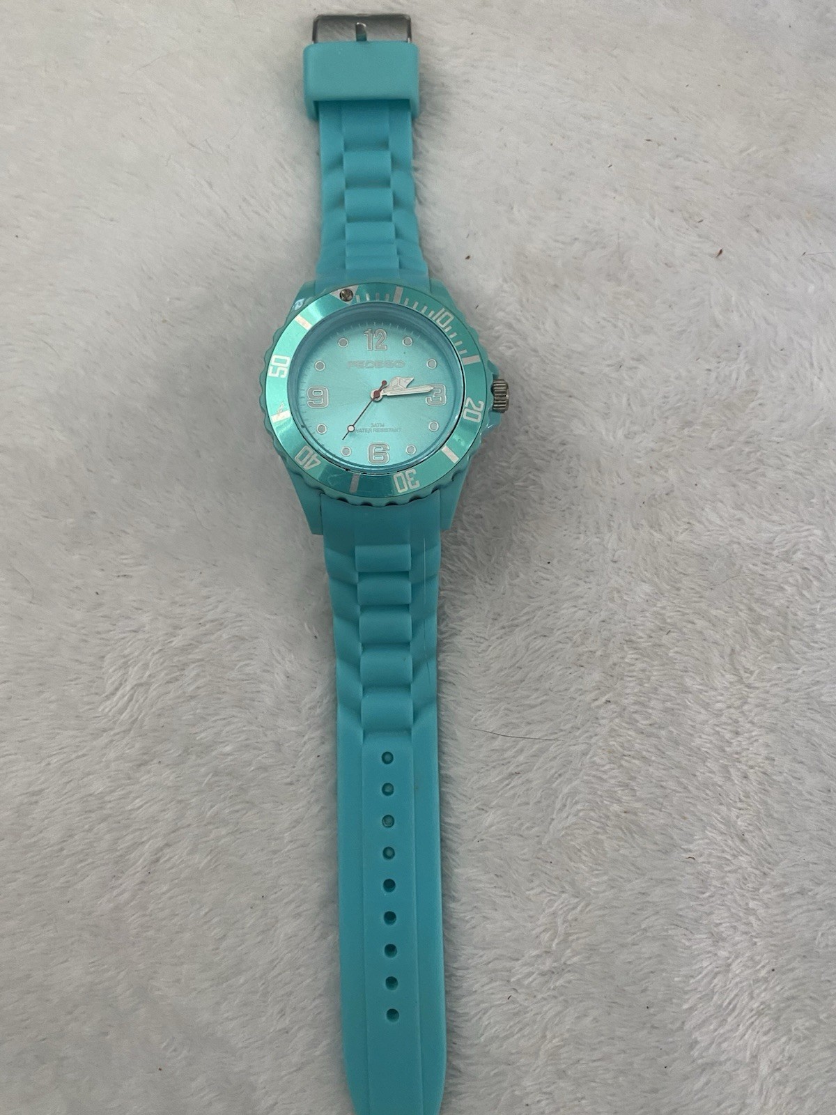 Pedego Aqua Silicone Watch QuartzNewBatteryRunning 3 ATM Water Resistant