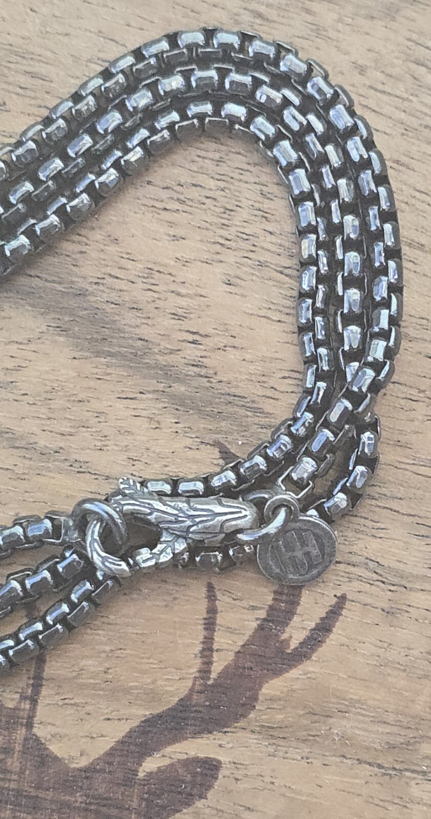 John Hardy Blackened Silver 22″ Chain Necklace with JH Hangtag ~ Approx. 3mm