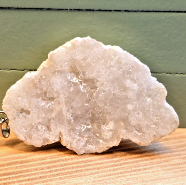 Raw Amethyst Geode Pendant Set 2pc Sparkly Crystal Cluster Rough Gemstone Gift