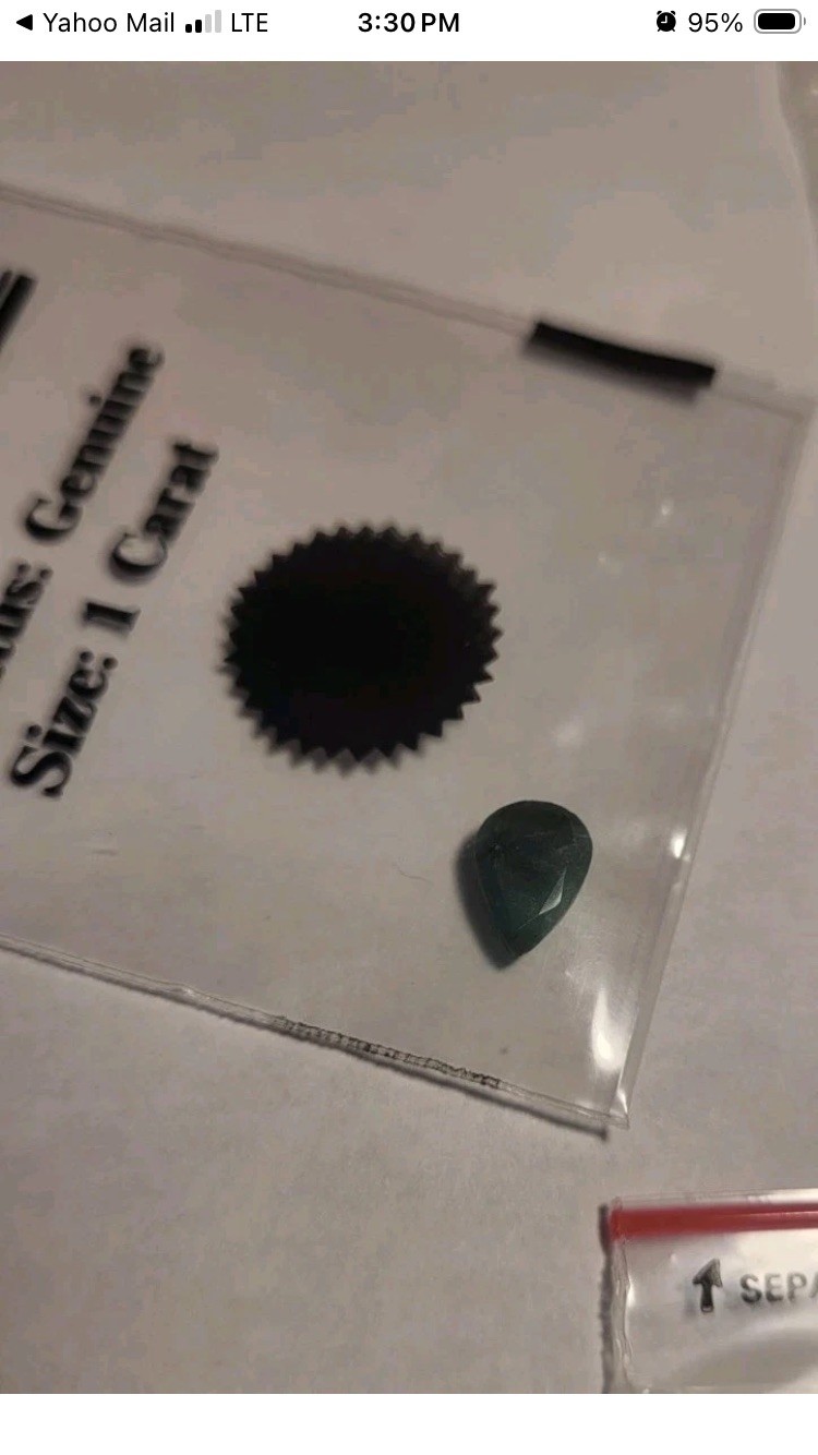 VTG 1 Carat Emeralds (7 Pieces) 1984 Publicity Sweepstakes L.G.P Gem Ltd.