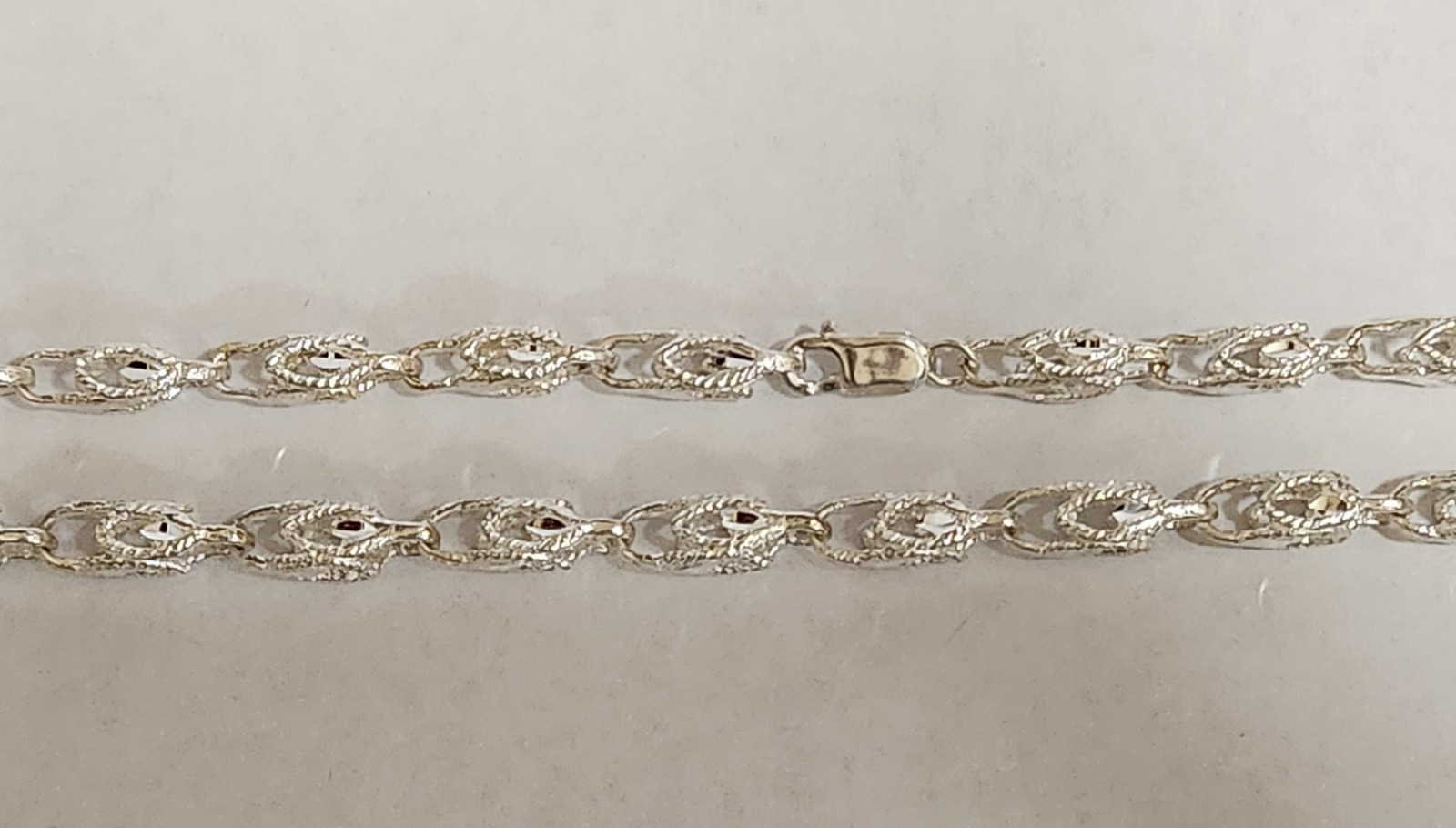 Men’s Lady’s 925 Silver Turkish Link Rope Chain Necklace 24in inch Long 5mm Wide
