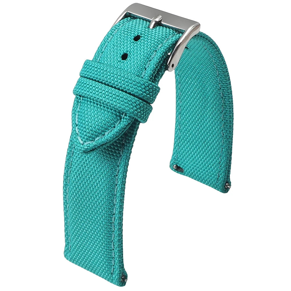 18Mm 19Mm 20Mm 21Mm 22Mm 24Mm Waterproof Sailcloth Watch Strap Two-Sided Nylon W