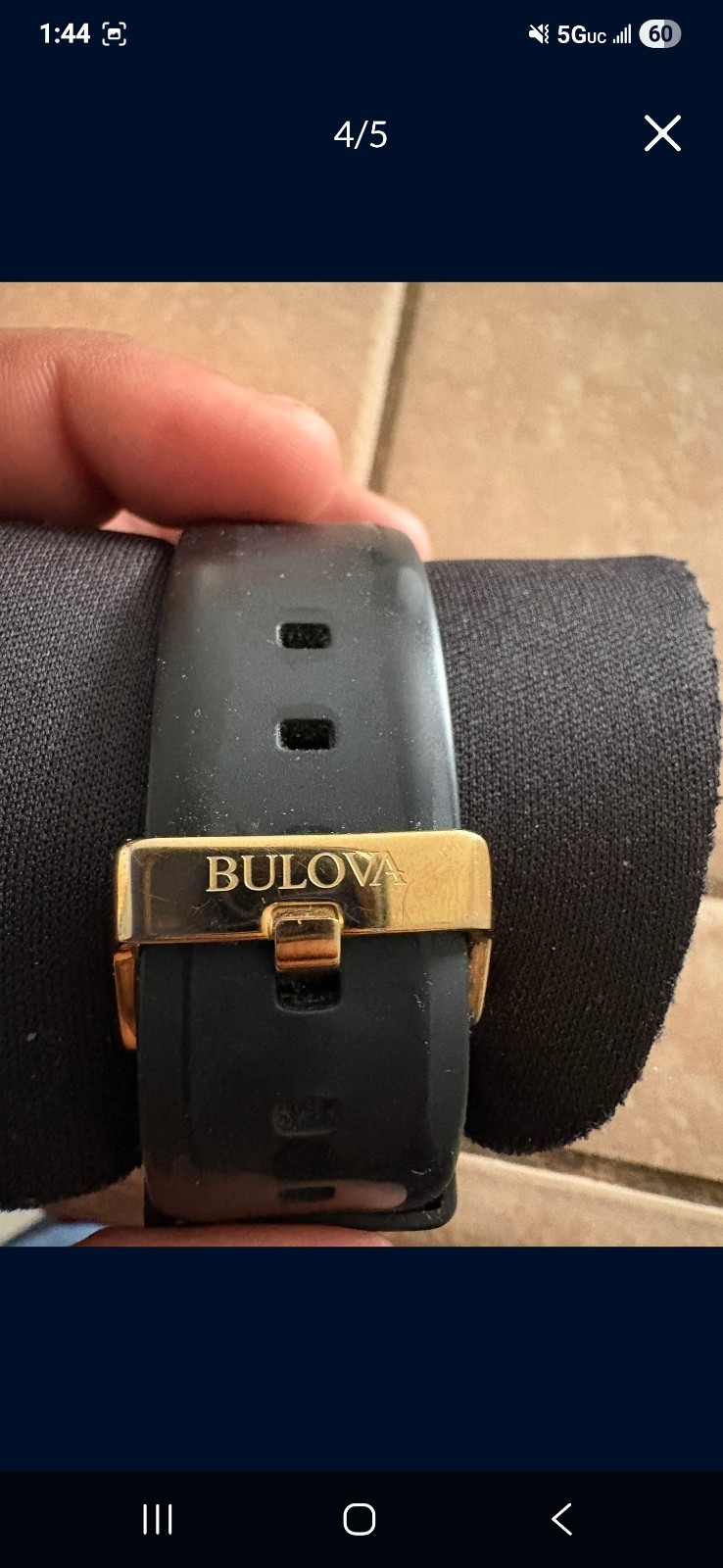 Bulova Marine Star Chronograph Quartz 100m Black/Gold Dial 44-47.9mm