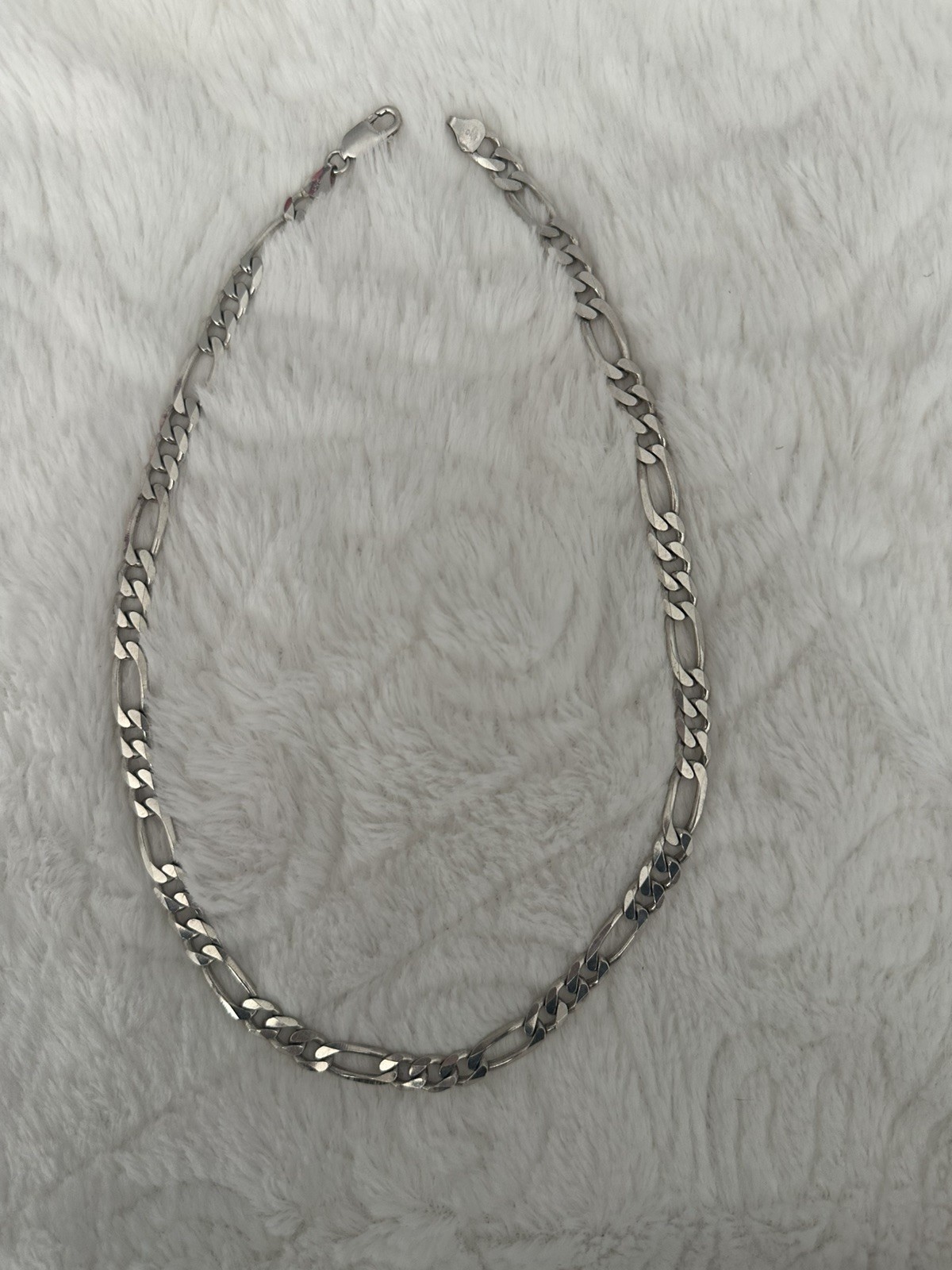 DNT Flat Cuban Link 925 Sterling Silver 20inch Necklace stamped Italy