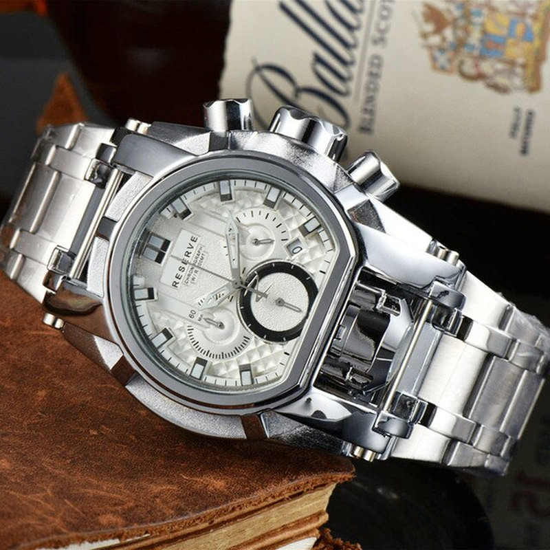 Reserve Bolt Zeus Undefeated Mens Watch Chronograph Invincible Luxury Watch