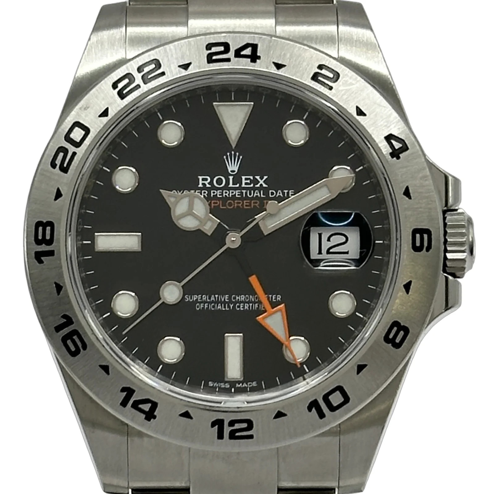 ROLEX 2 216570 42mm Stainless Steel Black Dial Automatic Watch OKW1824